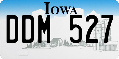IA license plate DDM527