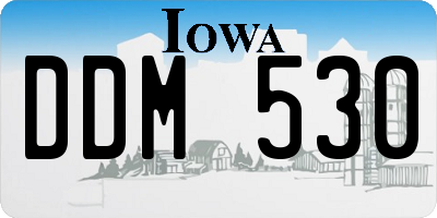 IA license plate DDM530