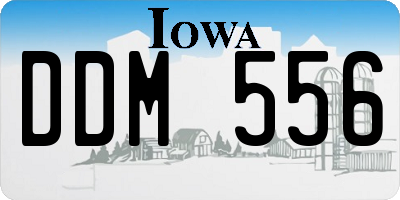 IA license plate DDM556