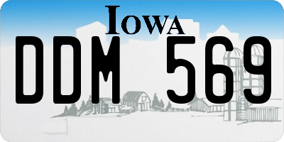 IA license plate DDM569