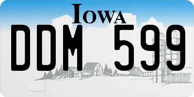 IA license plate DDM599
