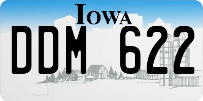 IA license plate DDM622