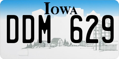 IA license plate DDM629