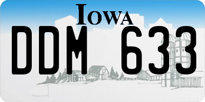 IA license plate DDM633