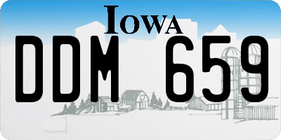 IA license plate DDM659