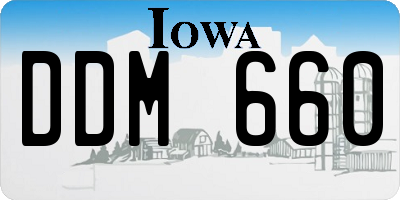 IA license plate DDM660