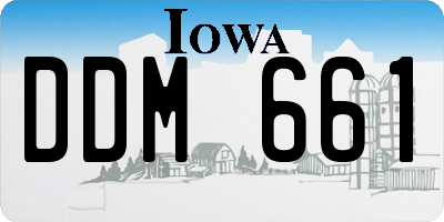 IA license plate DDM661
