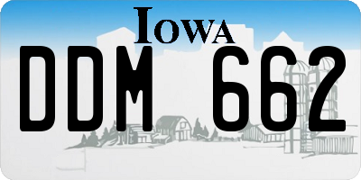 IA license plate DDM662