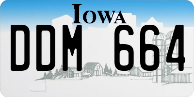 IA license plate DDM664