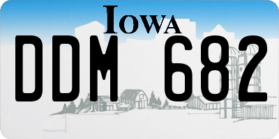 IA license plate DDM682
