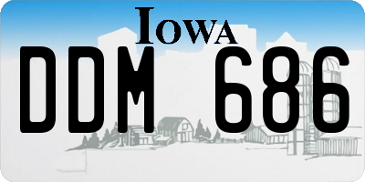 IA license plate DDM686