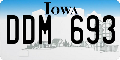 IA license plate DDM693