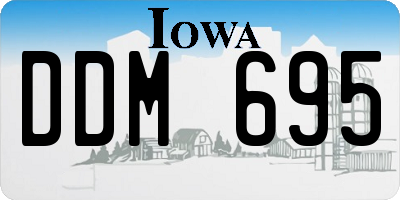 IA license plate DDM695