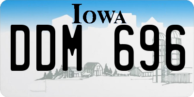 IA license plate DDM696