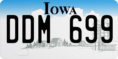 IA license plate DDM699