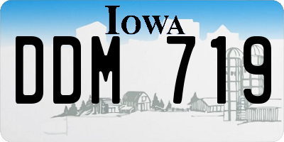 IA license plate DDM719