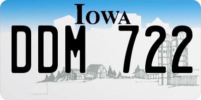 IA license plate DDM722
