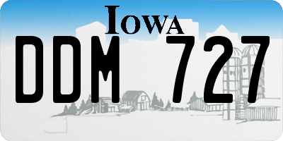 IA license plate DDM727