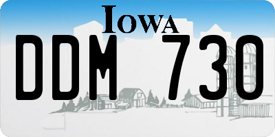 IA license plate DDM730