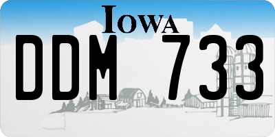 IA license plate DDM733