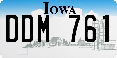 IA license plate DDM761