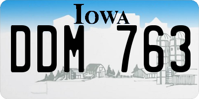 IA license plate DDM763