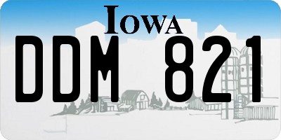 IA license plate DDM821