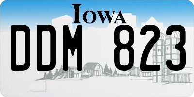 IA license plate DDM823