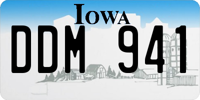 IA license plate DDM941