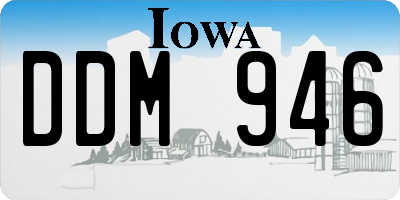 IA license plate DDM946