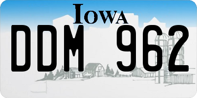 IA license plate DDM962