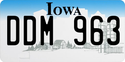 IA license plate DDM963