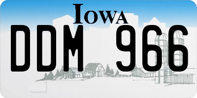 IA license plate DDM966