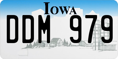 IA license plate DDM979