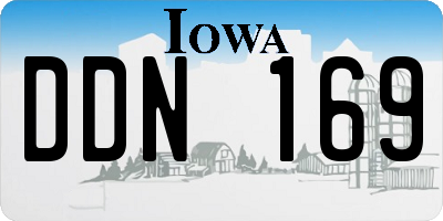 IA license plate DDN169