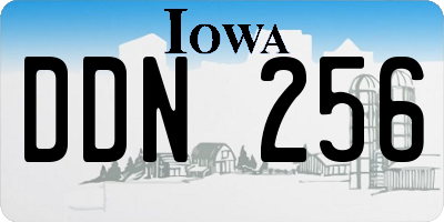 IA license plate DDN256