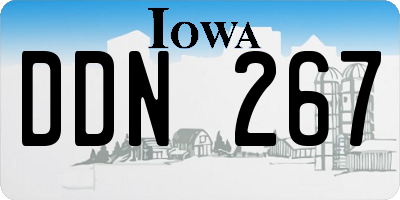 IA license plate DDN267