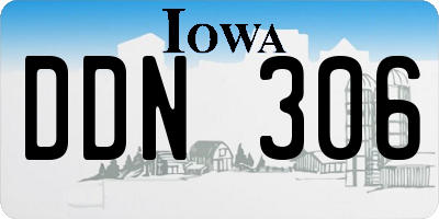 IA license plate DDN306