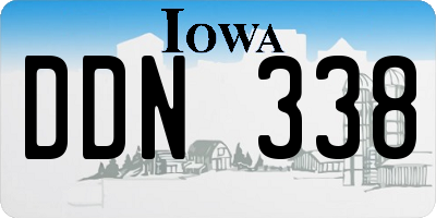 IA license plate DDN338
