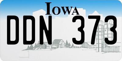 IA license plate DDN373