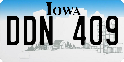 IA license plate DDN409