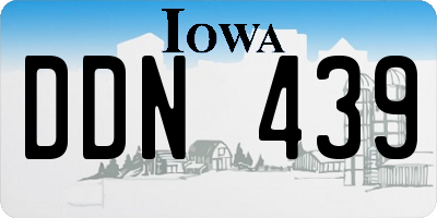IA license plate DDN439