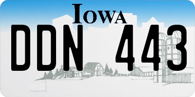 IA license plate DDN443