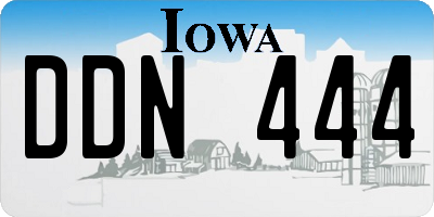 IA license plate DDN444