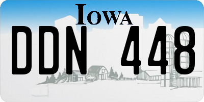 IA license plate DDN448