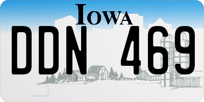 IA license plate DDN469
