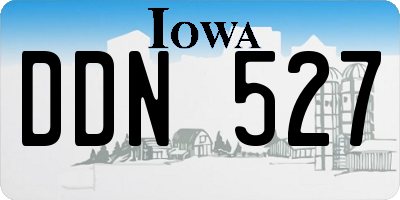 IA license plate DDN527