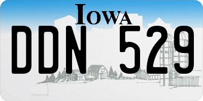 IA license plate DDN529