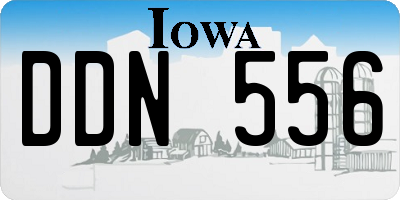 IA license plate DDN556