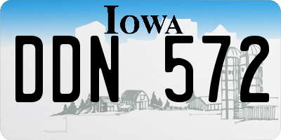 IA license plate DDN572